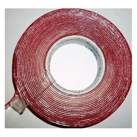 2  puoliteippi  akryyli 12mm x 4m kirkas
