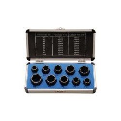 10-piece Special Twist Socket Set, 9-19 mm, 3/8"