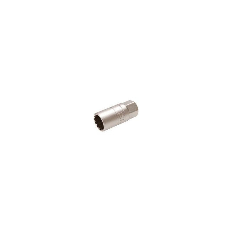 1/2" Spark Plug Socket with Rubber, 21 mm
