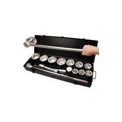 15-piece 1" Socket Set, 36 - 80 mm