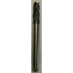 Kovametalliviila TiALN alumiinille lieriö 6mm