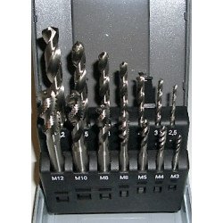 Koneläpitappisarja M3 -M12 +porat  14-os