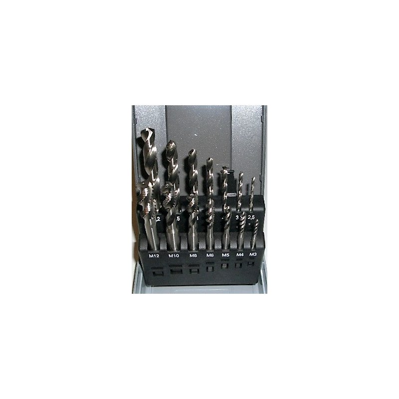 Koneläpitappisarja M3 -M12 +porat  14-os