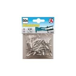 Blind Rivets, 4.8 mm, 50 Pieces