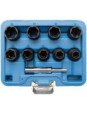 10-piece Special Twist Socket Set, 10-19 mm, 1/2" Drive