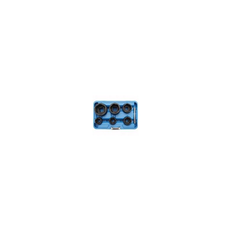 6-piece Special Twist Socket Set, 22-41 mm, 1/2"+3/4"