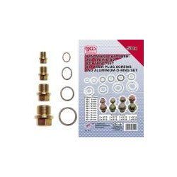 534-pcs. Oil Drain Plug Screws and Aluminum O-Ring Assortment