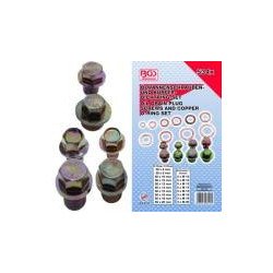 534-piece Oil Drain Plug Screws and Copper O-Ring Assortment