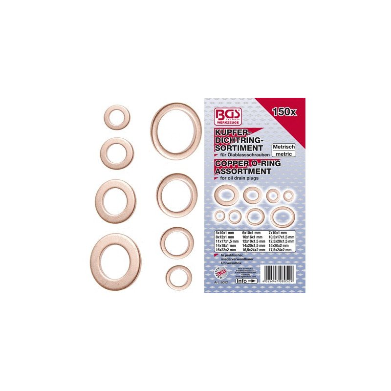 Kuparitiiviste sarja mm 150-os