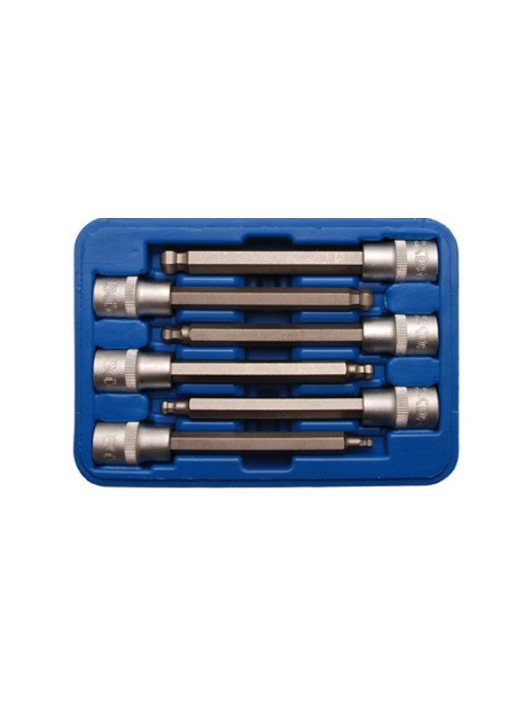 1/2" Bitshylsysarja 6-kolo pallopää 6-osainen 5-12mm