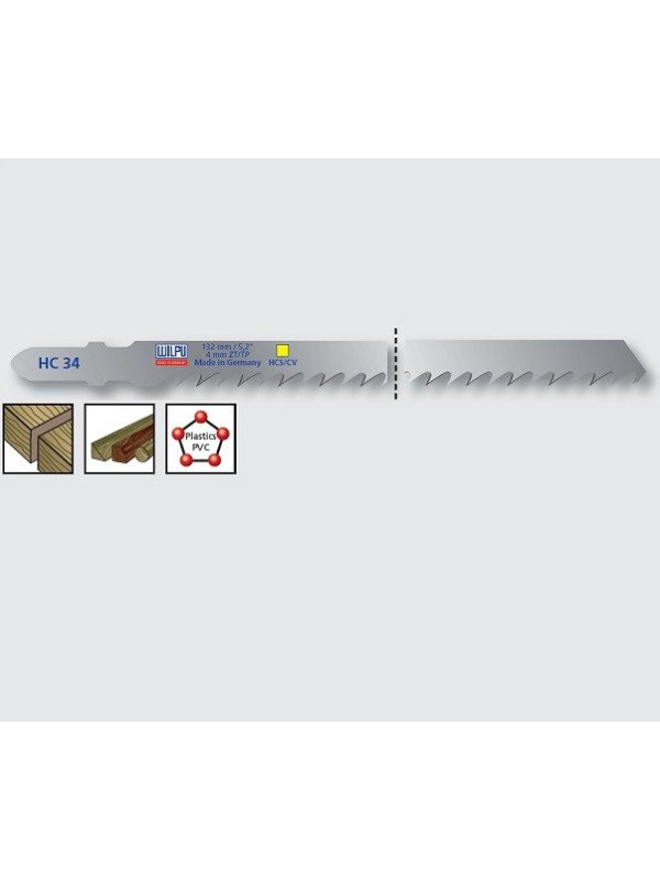 CV-kuviosahanterä 132x7,8x1,27 mm T6