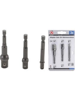 Hylsyadapteri sarja 1/4"- 3/8" - 1/2"