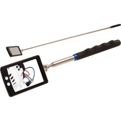 Tarkastuspeili led-valoilla 41 x 62mm 285 - 870 mm