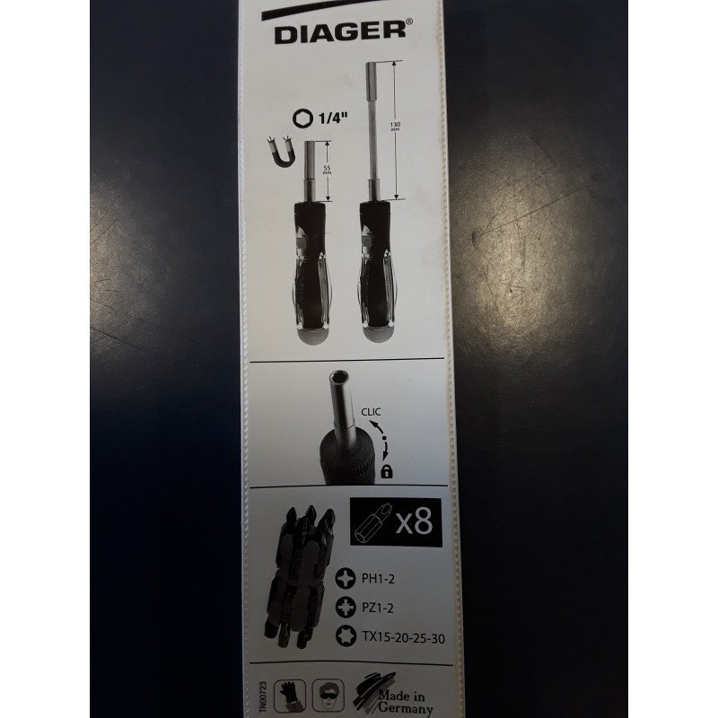 Teleskooppiruuvimeisseli  190mm-270mm