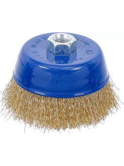 Kuppiteräsharja M14 /100x67mm (messingöity)