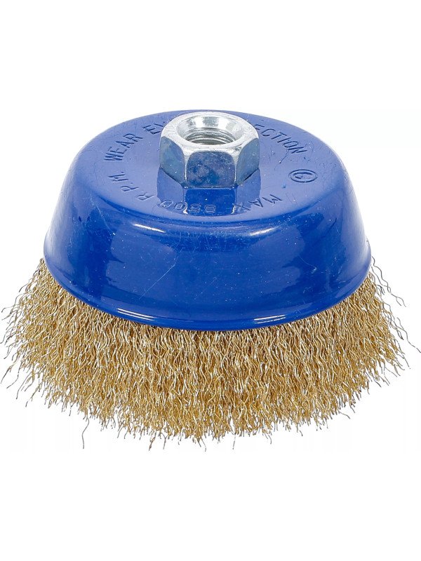 Kuppiteräsharja M14 /100x67mm (messingöity)