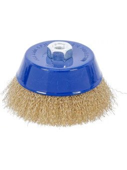 Kuppiteräsharja M14 /125x75mm (messingöity)