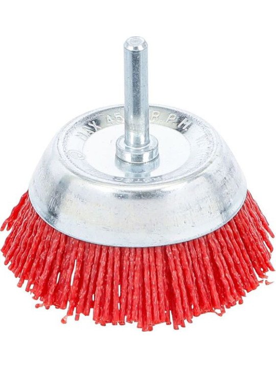 Nailonkuppiharja 6mm karalla 75 mm