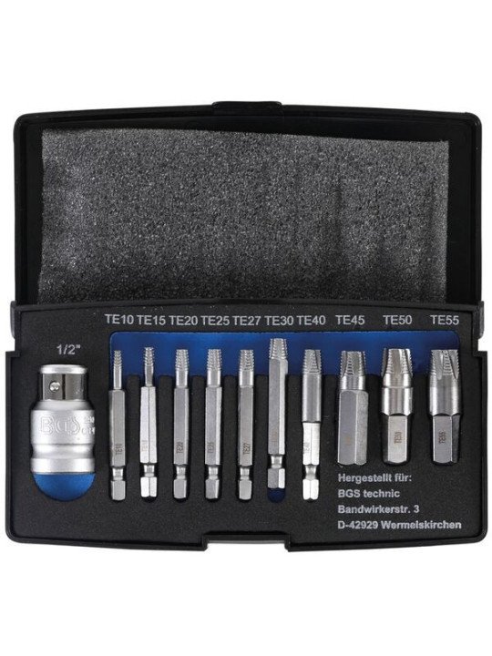 Vaurioituneen Torx ruuvin ulosvedinsarja 11.os BGS