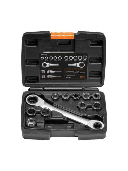 Universal hylsysarja 8-19mm