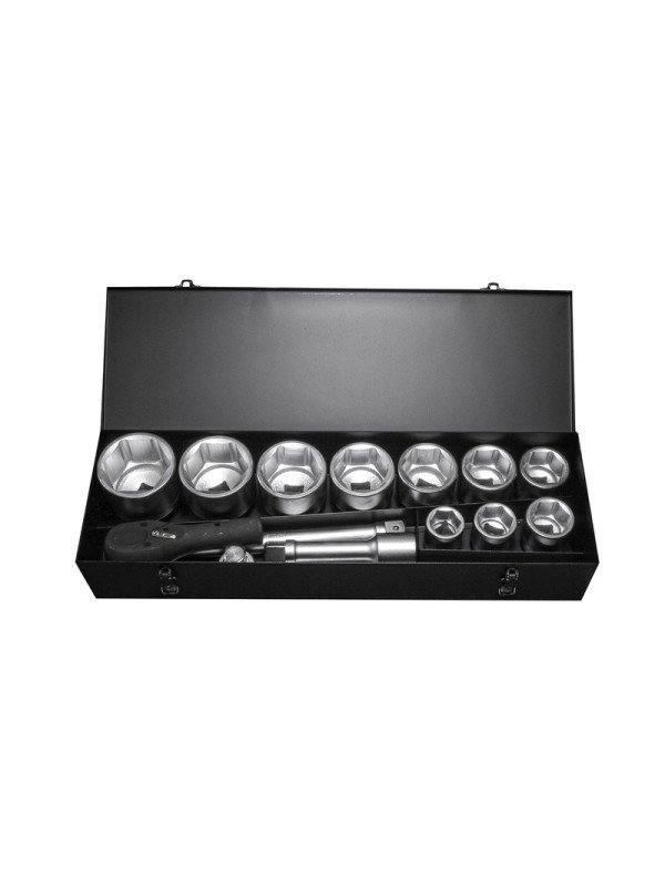 Hylsysarja 1"  36-80mm  10kpl