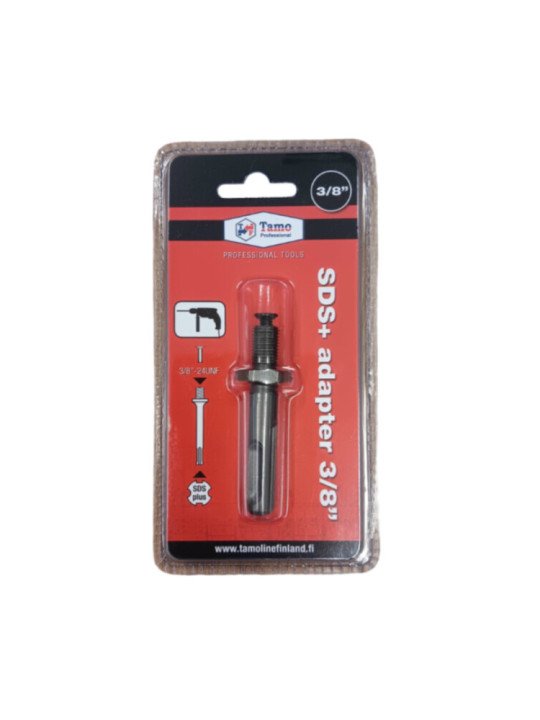 Adabteri poraistukkaan sds --- 3/8 UNF