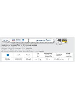 Kuviosahanterä Bi 180x9,8x1mm  T13