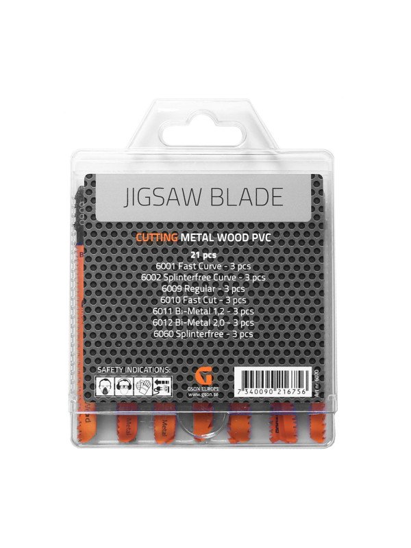 Kuviosahanterä sarja 21-os