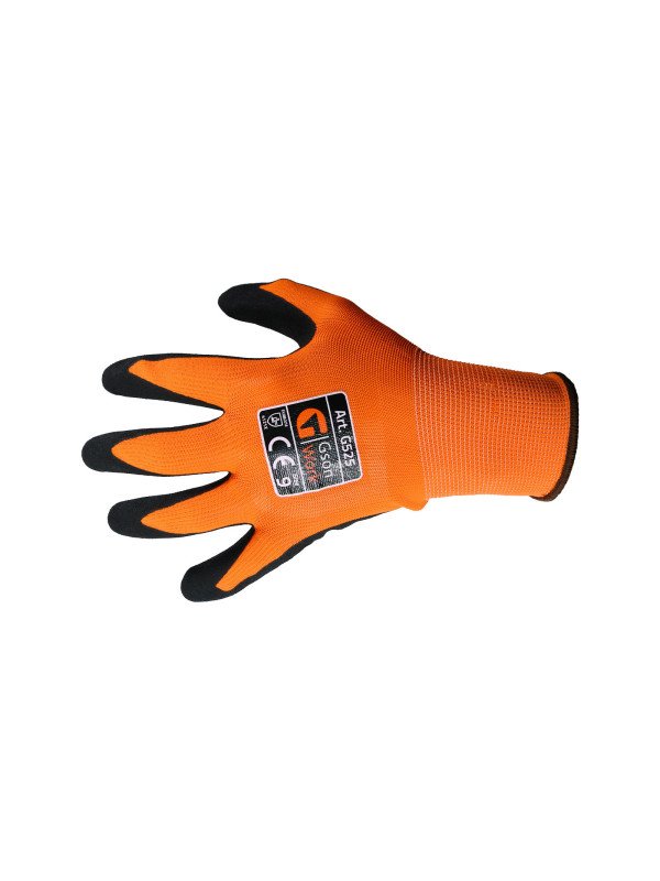 Polyesterikäsine, nitriilipinnoite sandy grip  Koko 11