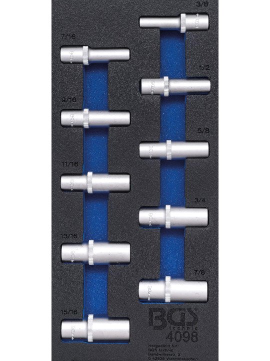 Hylsysarja 1/2 Pitkät tuumakoot 3/8 -15/16