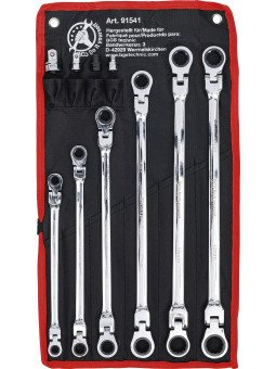 Kaksoisnivel räikkälenkkisarja 8-19mm 10-os BGS