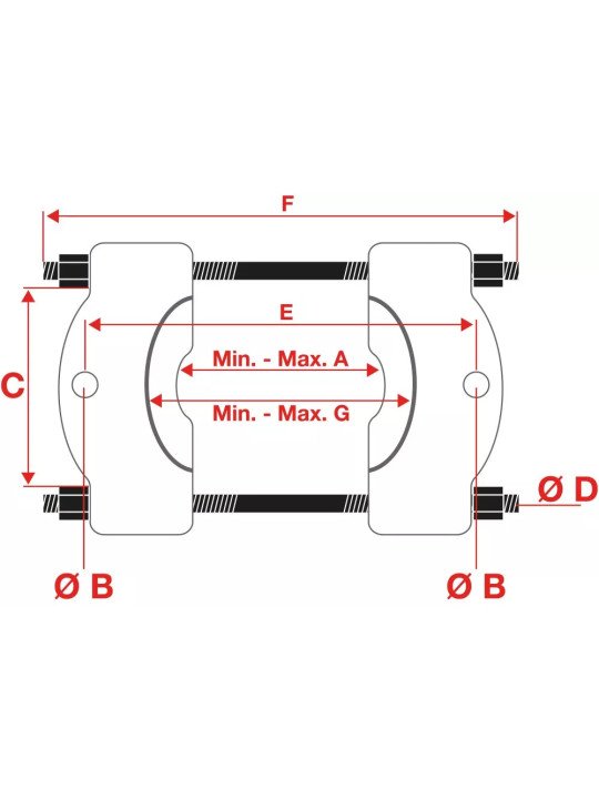 Ulosvedin  12-62 mm BGS