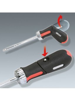 Räikkäruuvimeisseli kääntökahvalla ks-tools