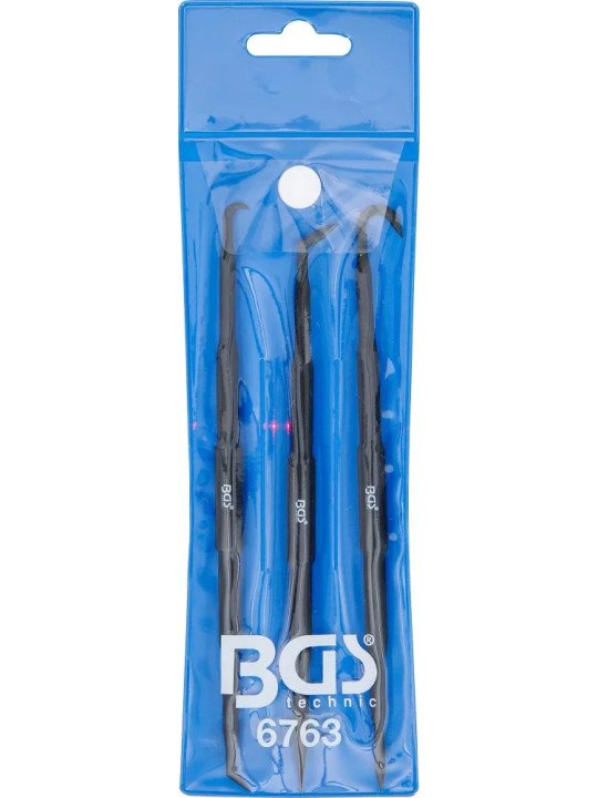 O-renkaiden 2-päiset nylon irrotuskoukut 3kpl BGS