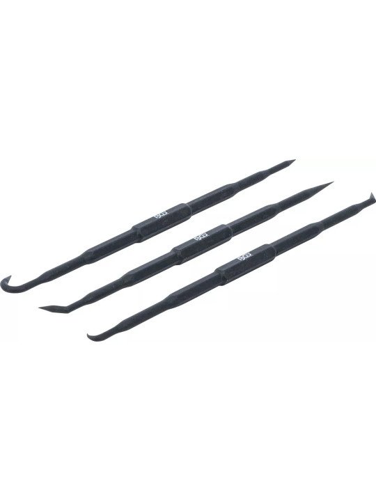 O-renkaiden 2-päiset nylon irrotuskoukut 3kpl BGS