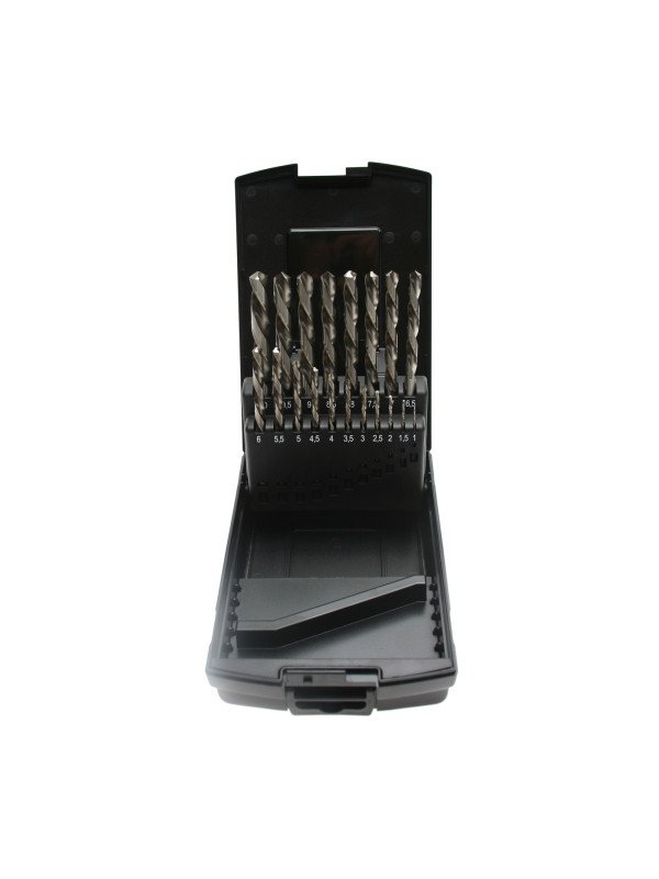 Vasenkätinen  HSS-porasarja 1 - 10mm /0,5mm 19-os