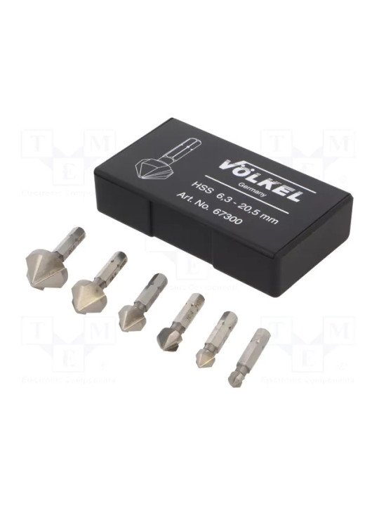 Völkel Bits Kärkiupotinsarja 1/4"   6 - os