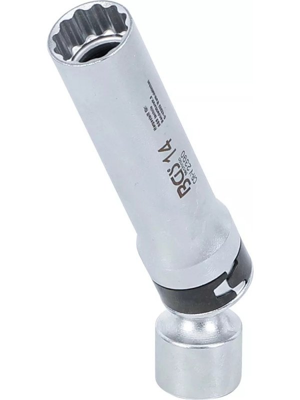 Sytytystulppa-avain 3/8.. 14mm nivelellä 12-kulmainen