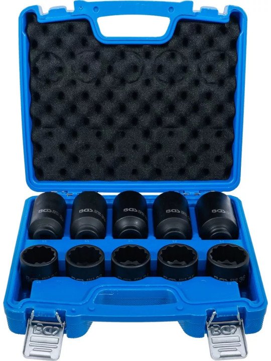 Voimahylsysarja 32 -36mm 1/2 pitkät +lyhyet  12-kulmainen  BGS