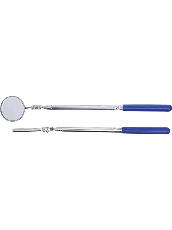 Tarkastuspeili/magneetti nivelellä  teleskoopilla 50mm BGS