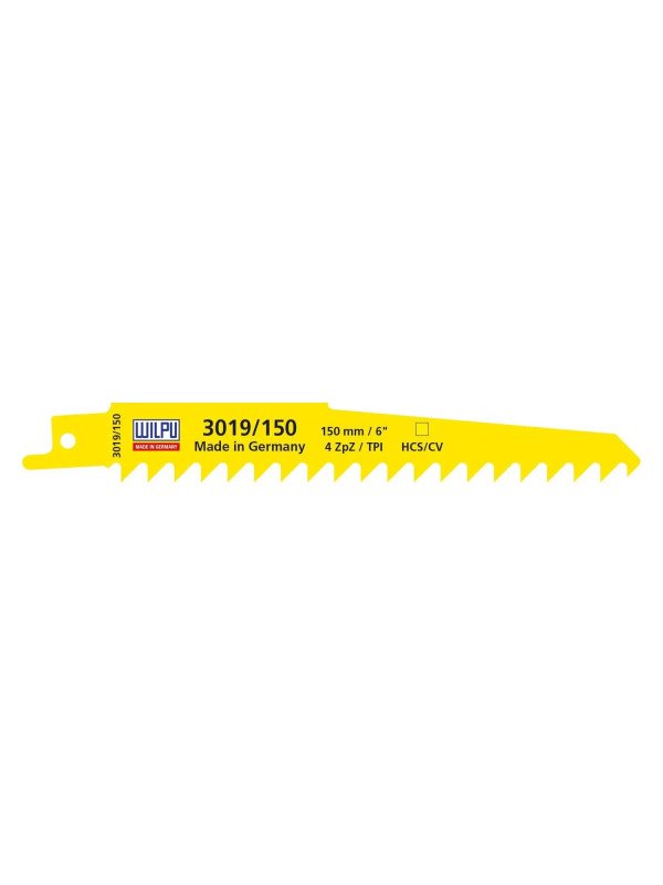 Puukkosahanterä 150 x 12mm    4TPI